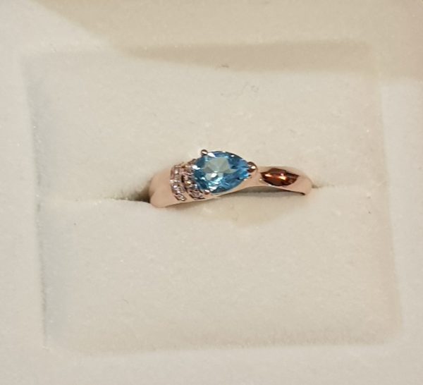 KB Ladies ring with stones | Dog Copper Collars Australia| KB Copper Collars