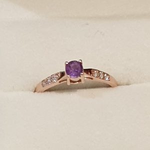 Women's Ring with gem | Dog Copper Collars Australia| KB Copper Collars