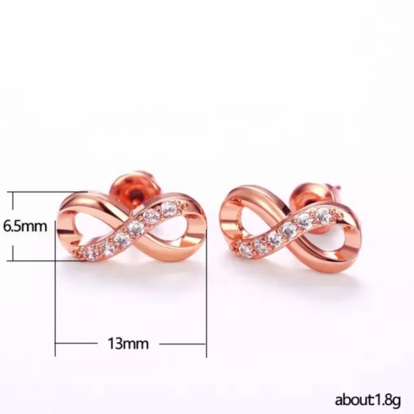 Infinity Copper earrings | Dog Copper Collars Australia| KB Copper Collars